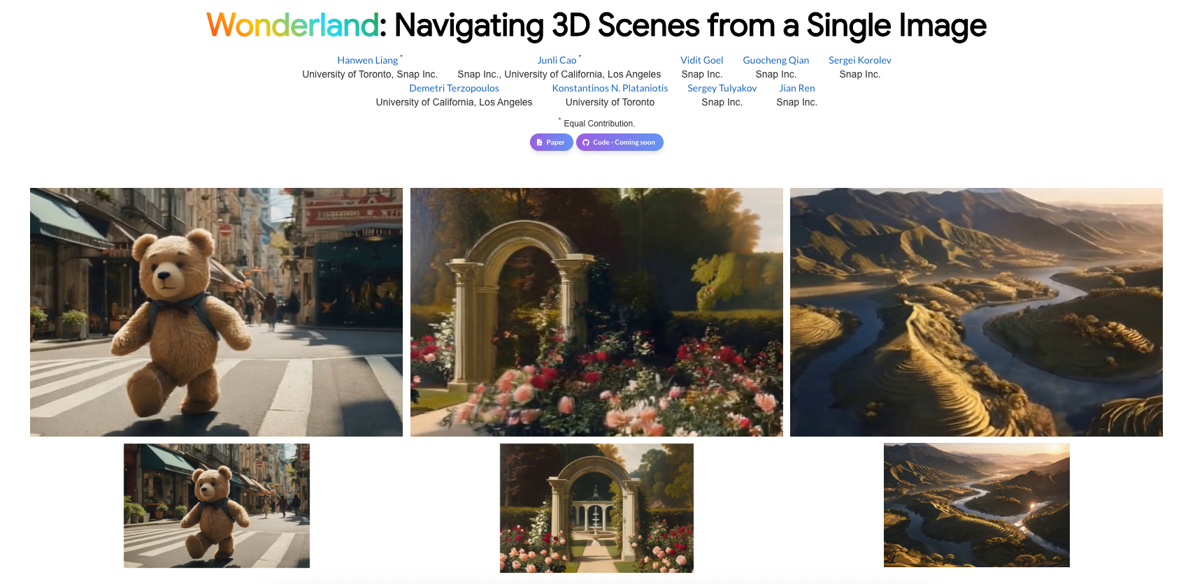 Snap Research: Wonderland AI Rekonstruksi 3D Cepat dari Gambar Tunggal