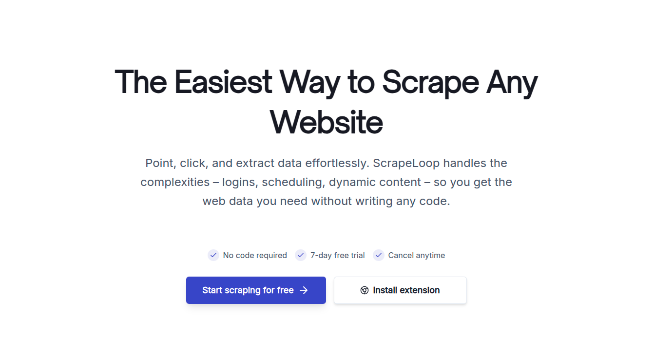 ScrapeLoop: Ekstraksi Data Web Tanpa Coding untuk Bisnis
