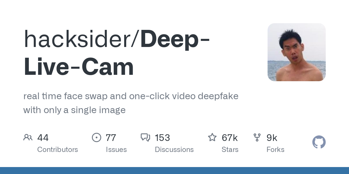 Deep-Live-Cam: Pertukaran Wajah Real-Time dengan Satu Klik
