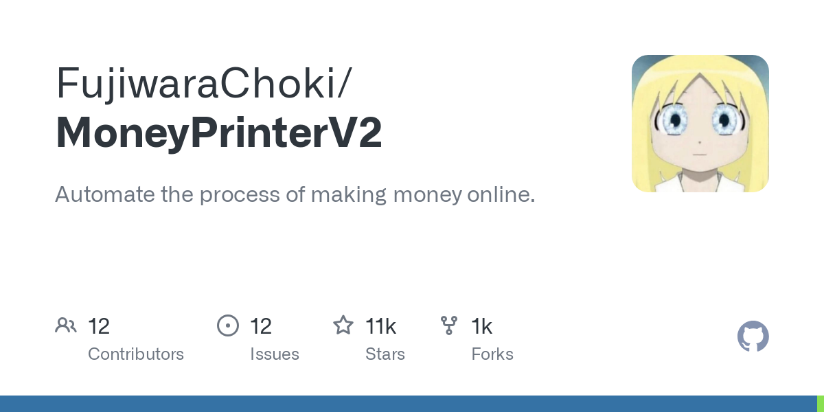 MoneyPrinter V2: Otomatisasi Penghasilan Online dengan AI