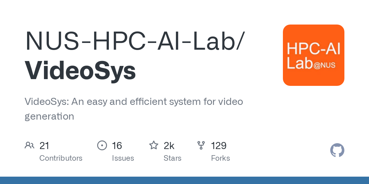 VideoSys: Sistem Generasi Video Open Source dengan Akselerasi Canggih