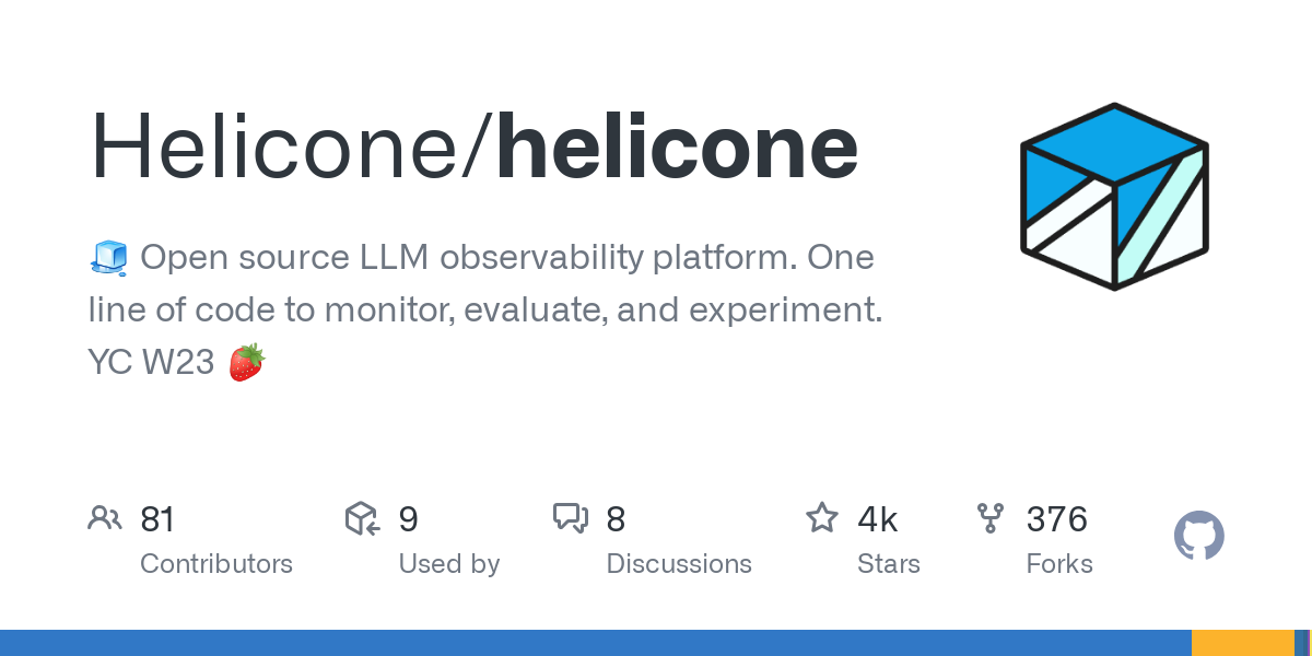 Helicone: Observabilitas LLM Open-Source dengan Integrasi Satu Baris Kode
